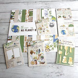 P13 Scrapbook Cardstock Paper Pad Chipboard Tags Embellishments Tags